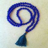 Purple Jade and Rudraksha, Necklace - Traditional style